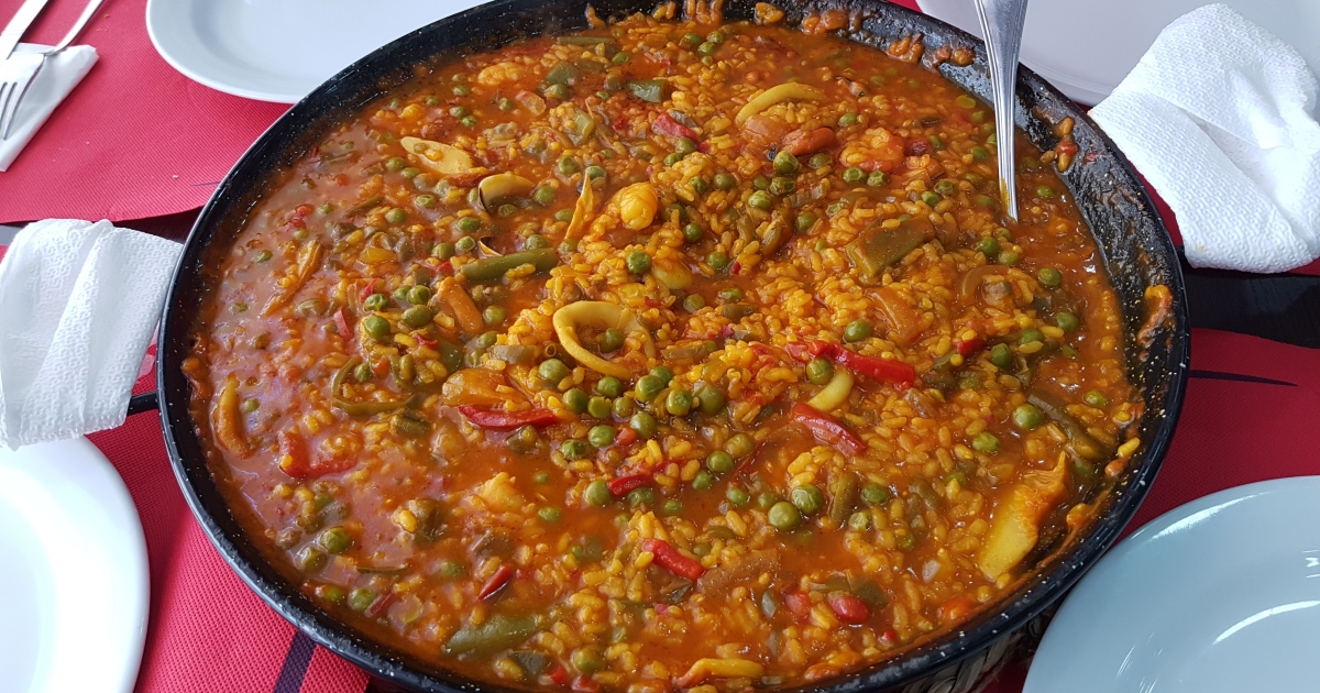 Fotografie paelly ke kvízu o oblíbených jídlech