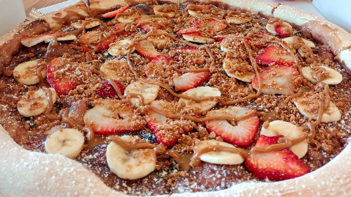 fitness sladká pizza