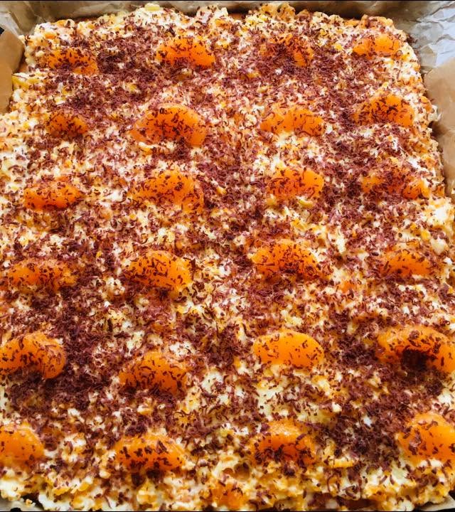 Mandarinkový moučník.